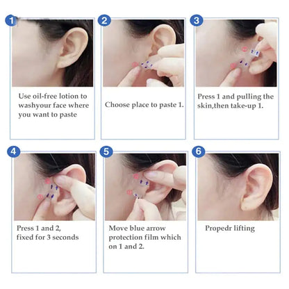 40/80Pcs Lifting Face Stickers