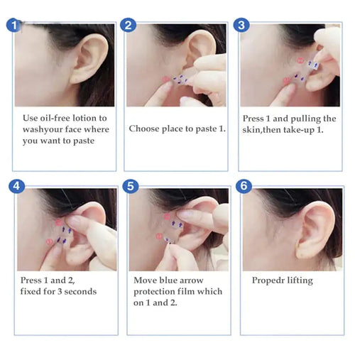 40/80Pcs Lifting Face Stickers